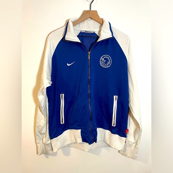 Vintage Nike US Open Cup Champions 1907 NY Track Jacket Full Zip Sz Large USA - Picture 1 of 16